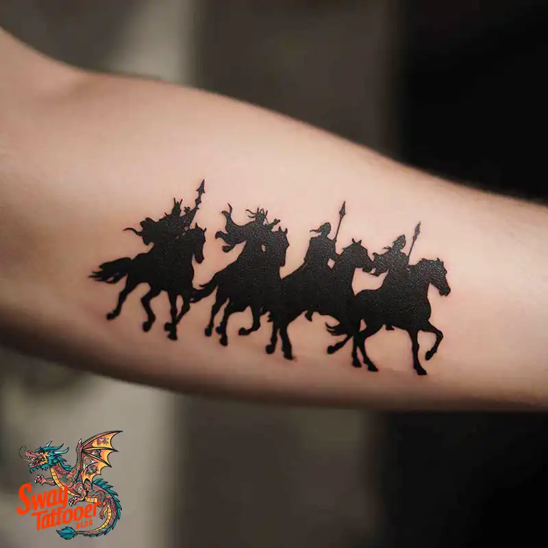 75 Four Horsemen Tattoos: Symbolism, Design Ideas & Meaning 52 four horsemen tattoo