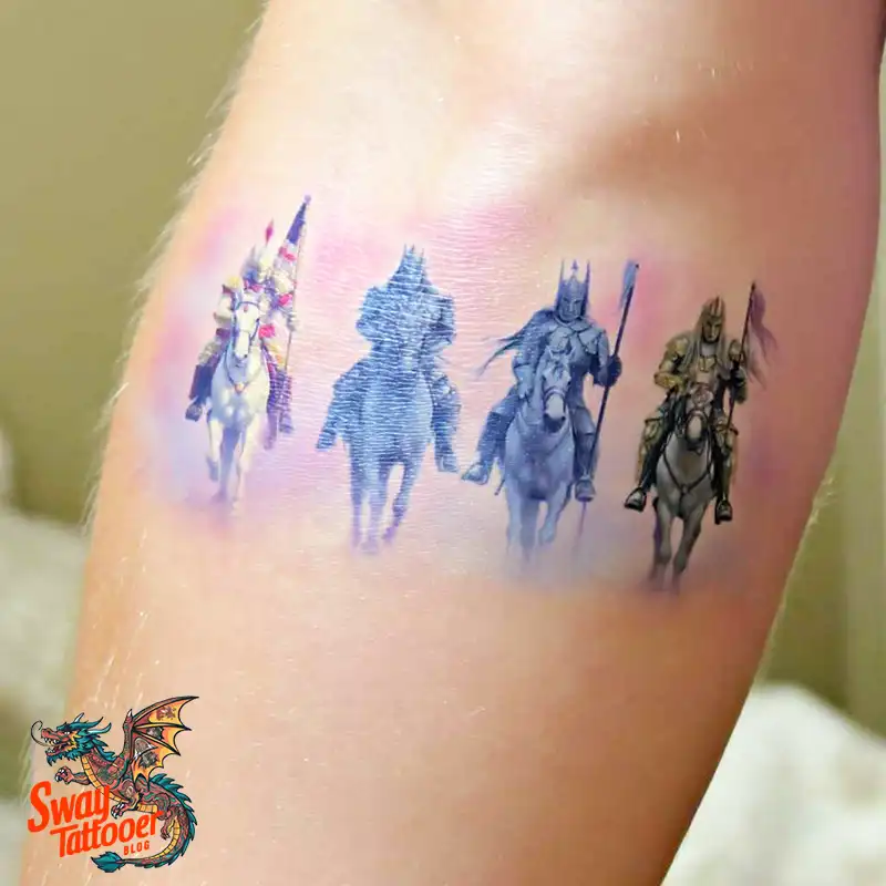 75 Four Horsemen Tattoos: Symbolism, Design Ideas & Meaning 50 four horsemen tattoo
