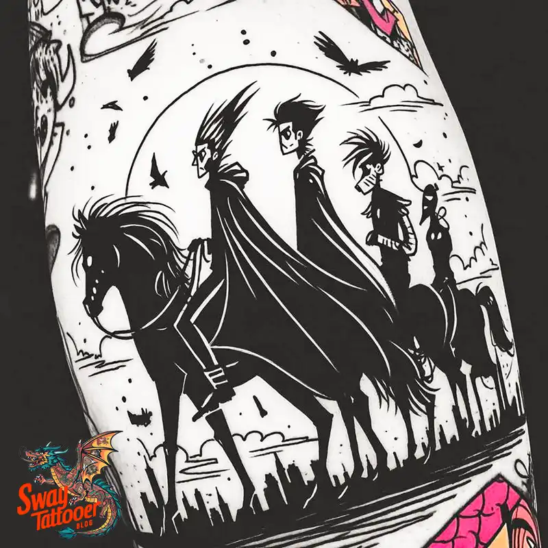 75 Four Horsemen Tattoos: Symbolism, Design Ideas & Meaning 47 four horsemen tattoo