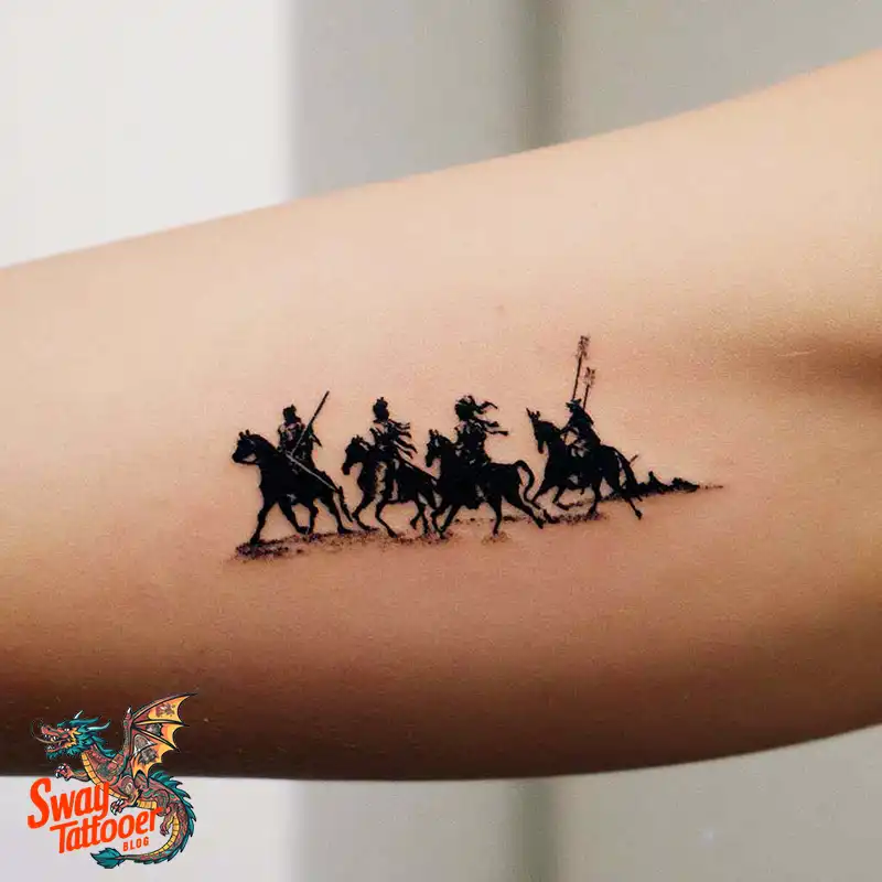 75 Four Horsemen Tattoos: Symbolism, Design Ideas & Meaning 69 four horsemen tattoo