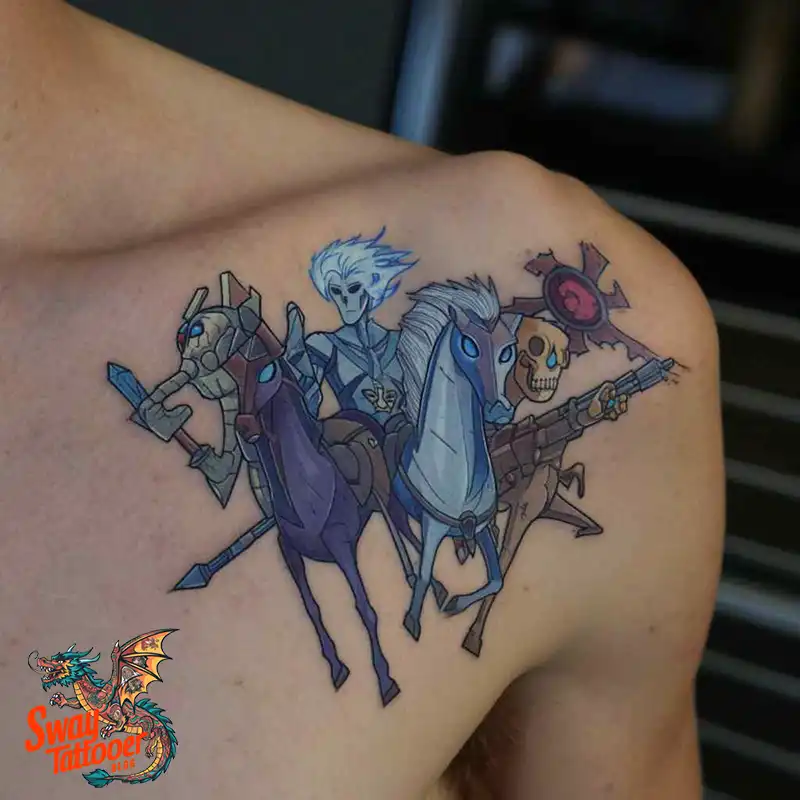 75 Four Horsemen Tattoos: Symbolism, Design Ideas & Meaning 36 four horsemen tattoo