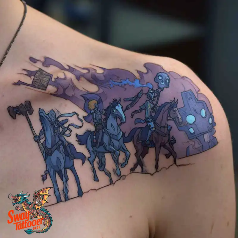 75 Four Horsemen Tattoos: Symbolism, Design Ideas & Meaning 35 four horsemen tattoo