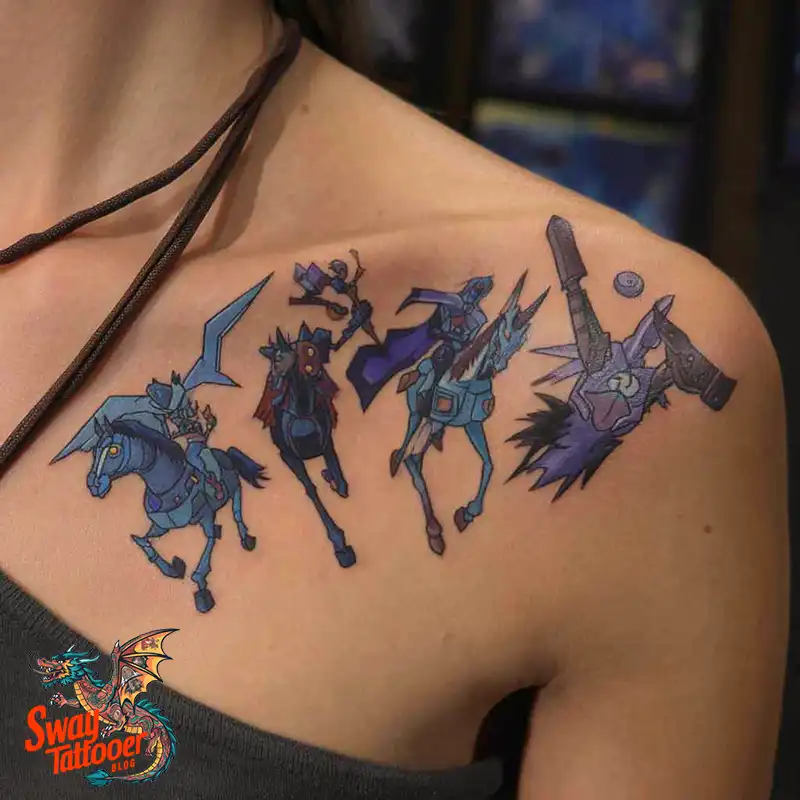 75 Four Horsemen Tattoos: Symbolism, Design Ideas & Meaning 32 four horsemen tattoo