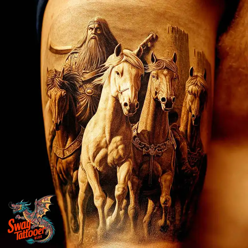 75 Four Horsemen Tattoos: Symbolism, Design Ideas & Meaning 22 four horsemen tattoo