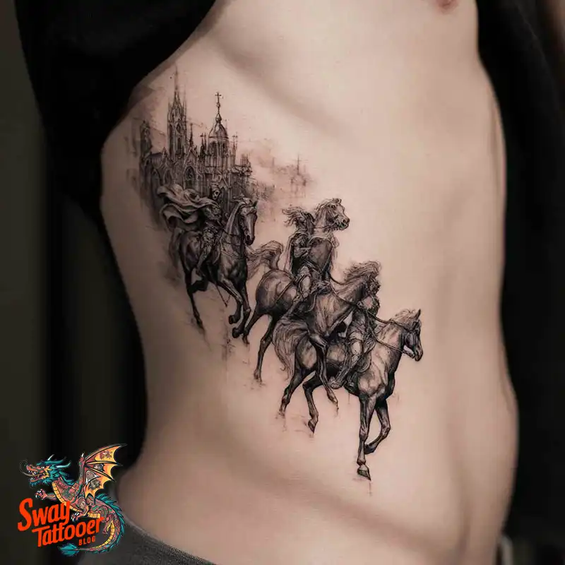 75 Four Horsemen Tattoos: Symbolism, Design Ideas & Meaning 20 four horsemen tattoo