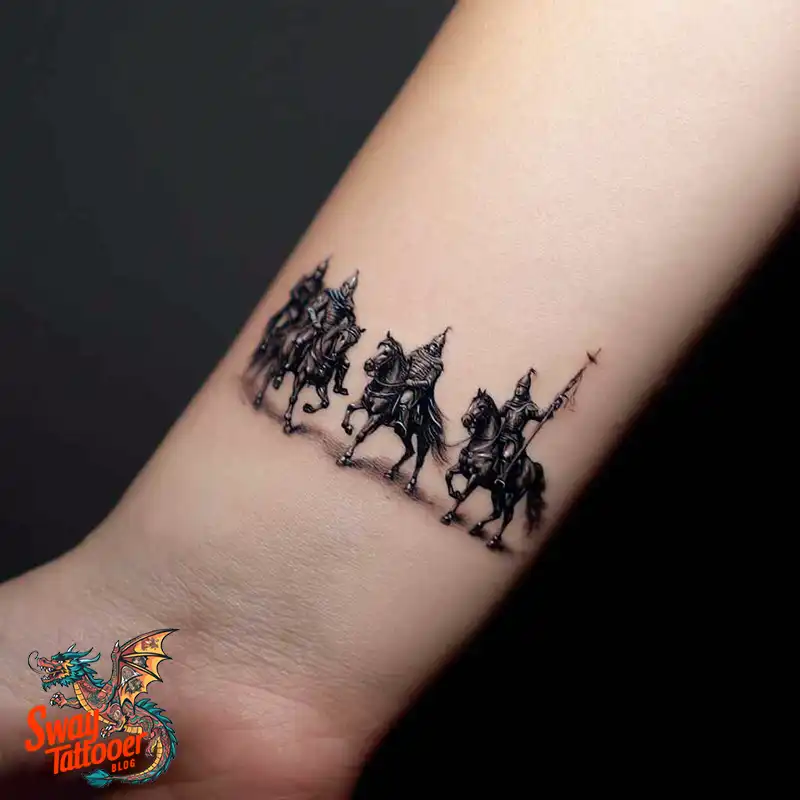 75 Four Horsemen Tattoos: Symbolism, Design Ideas & Meaning 16 four horsemen tattoo