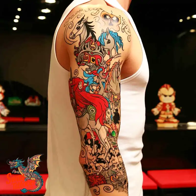 75 Four Horsemen Tattoos: Symbolism, Design Ideas & Meaning 14 four horsemen tattoo