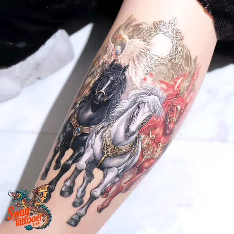 75 Four Horsemen Tattoos: Symbolism, Design Ideas & Meaning 5 4 horsemen tattoo