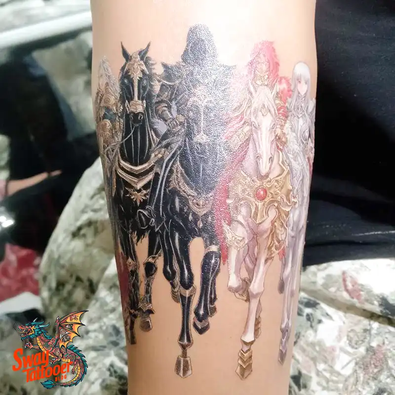 75 Four Horsemen Tattoos: Symbolism, Design Ideas & Meaning 3 4 horsemen tattoo