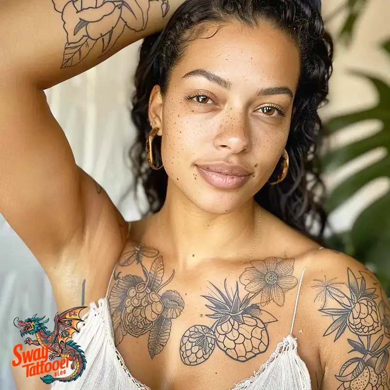 100 Fruit Tattoo Designs: Symbolism, Designs & Tips 17 Mixed fruit tattoo