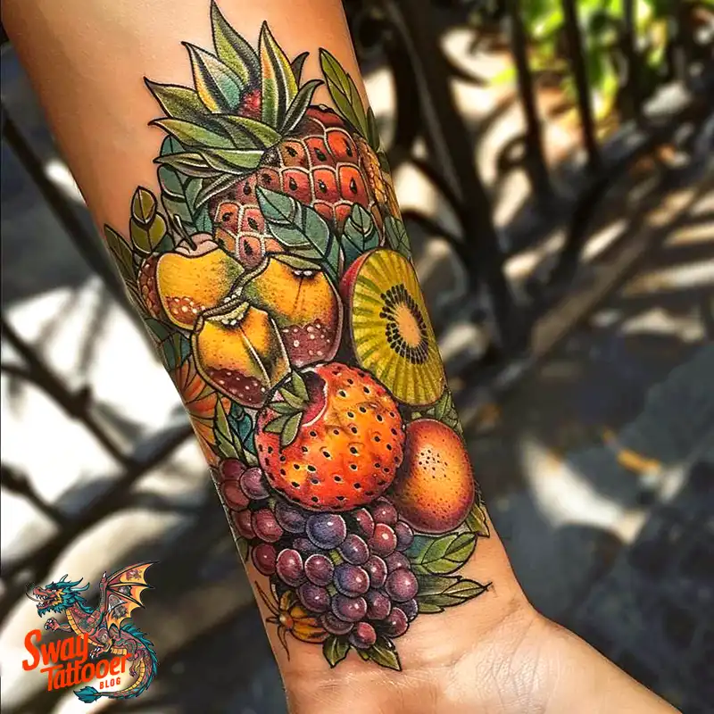 100 Fruit Tattoo Designs: Symbolism, Designs & Tips 105 Fruit tattoo