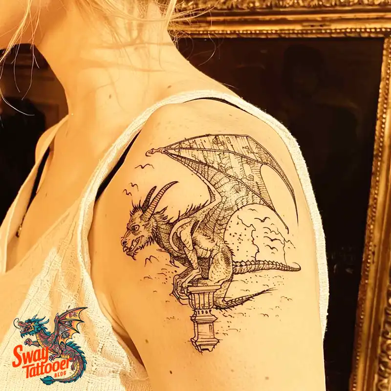 140 Gargoyle Tattoo Designs: Mythic Ink with Gothic Appeal 29 gargoyle tattoo