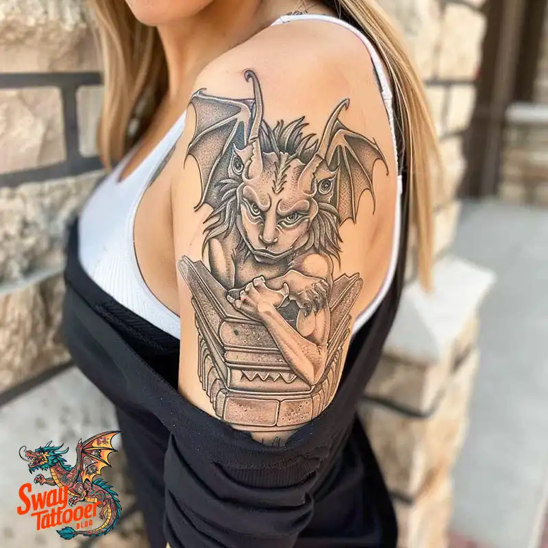 140 Gargoyle Tattoo Designs: Mythic Ink with Gothic Appeal 14 gargoyle tattoo