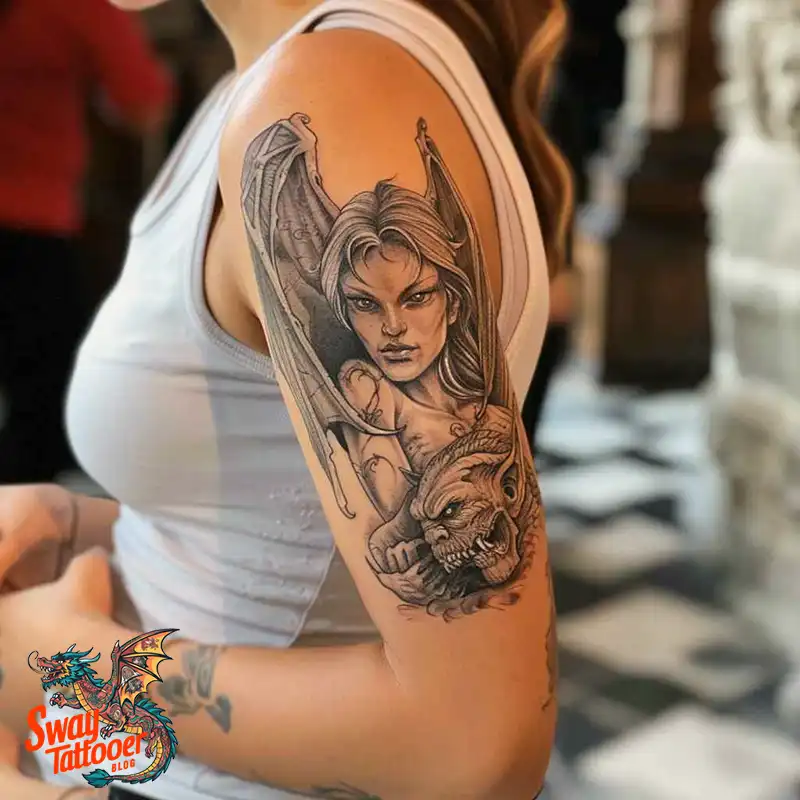 140 Gargoyle Tattoo Designs: Mythic Ink with Gothic Appeal 12 gargoyle tattoo