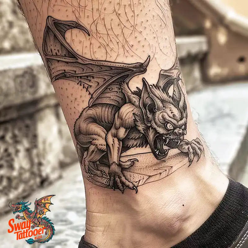 140 Gargoyle Tattoo Designs: Mythic Ink with Gothic Appeal 118 gargoyle tattoo