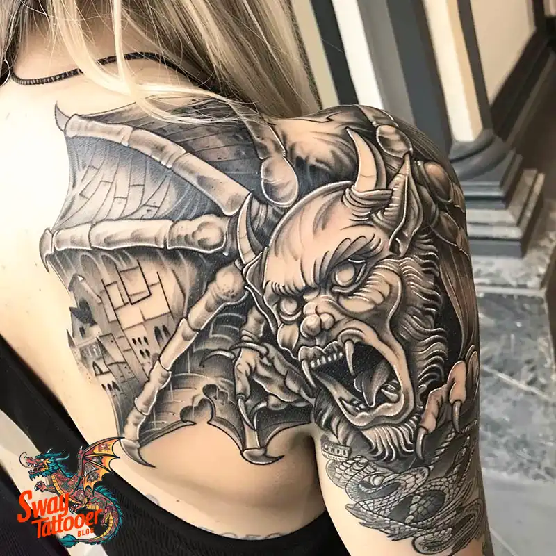 140 Gargoyle Tattoo Designs: Mythic Ink with Gothic Appeal 5 gargoyle tattoo