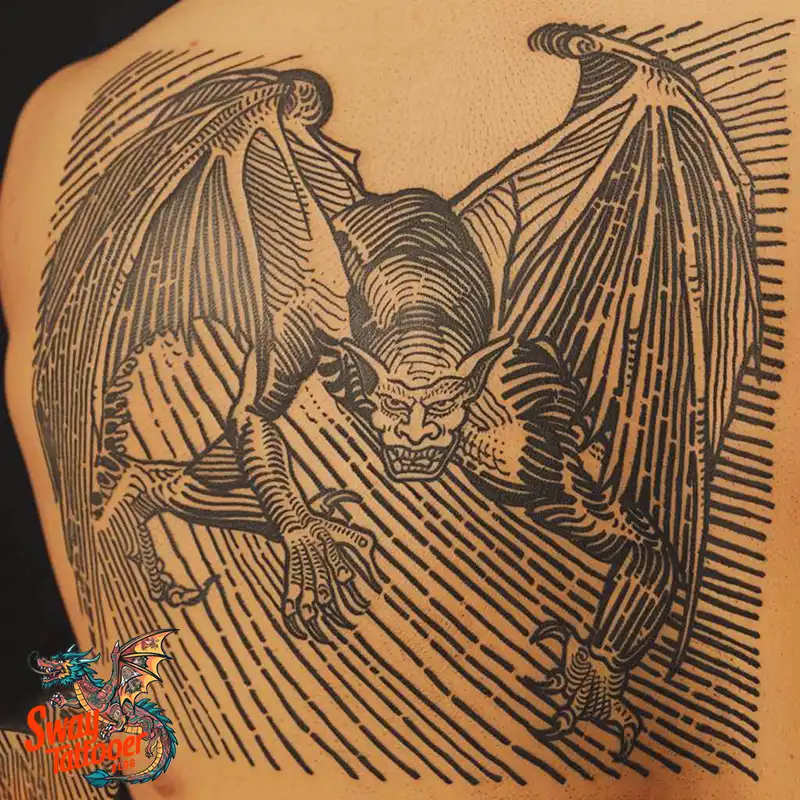 140 Gargoyle Tattoo Designs: Mythic Ink with Gothic Appeal 122 gargoyle tattoo
