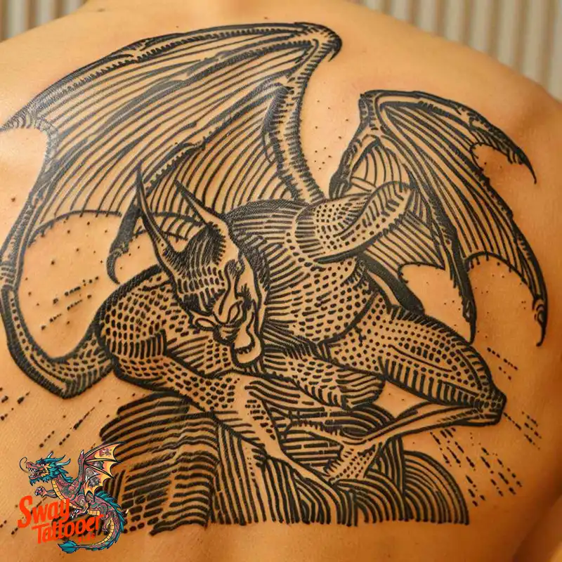 140 Gargoyle Tattoo Designs: Mythic Ink with Gothic Appeal 121 gargoyle tattoo