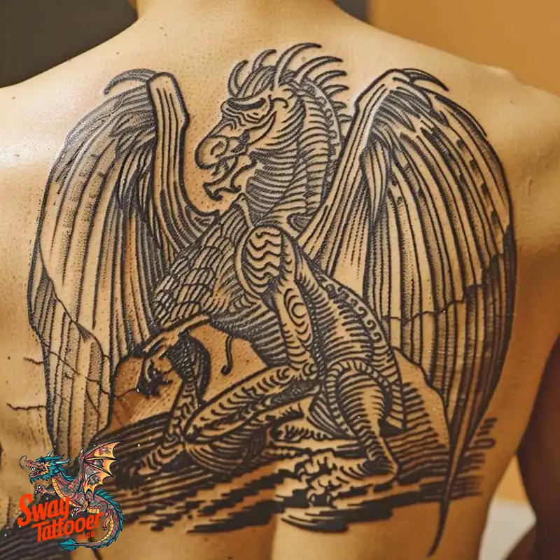 140 Gargoyle Tattoo Designs: Mythic Ink with Gothic Appeal 120 gargoyle tattoo