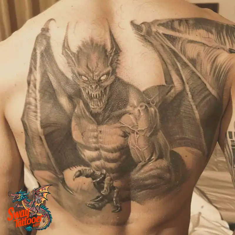 140 Gargoyle Tattoo Designs: Mythic Ink with Gothic Appeal 119 gargoyle tattoo