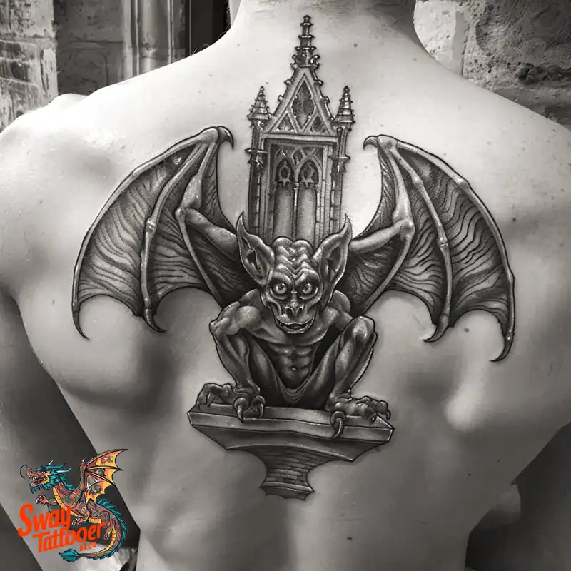140 Gargoyle Tattoo Designs: Mythic Ink with Gothic Appeal 117 gargoyle tattoo
