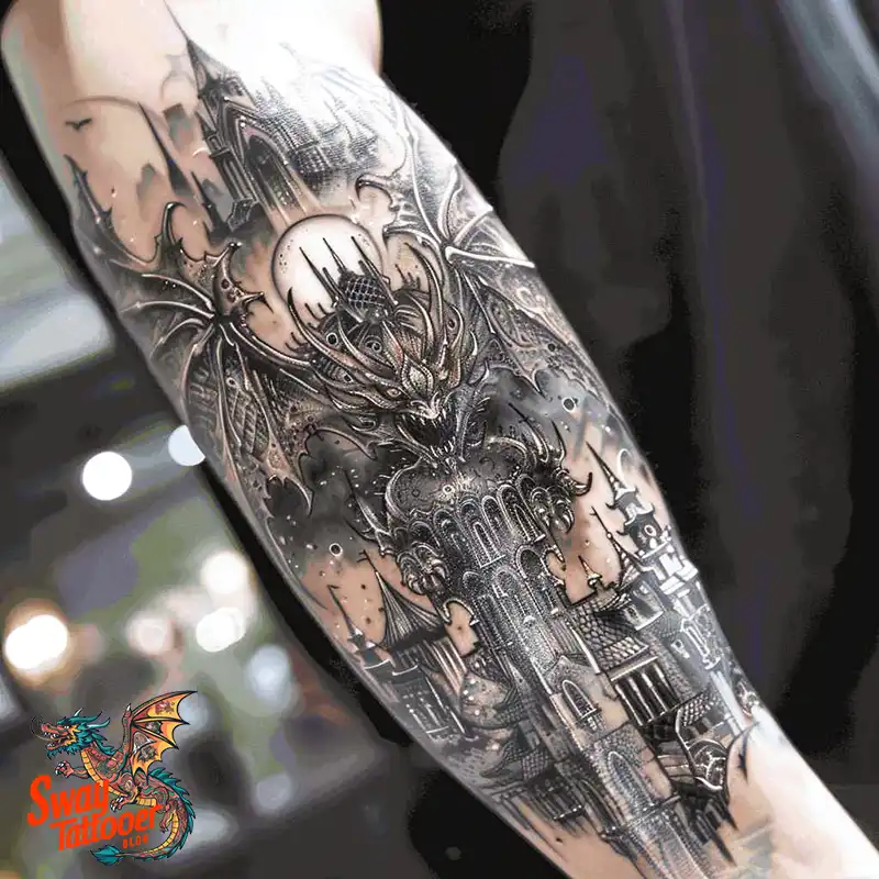 140 Gargoyle Tattoo Designs: Mythic Ink with Gothic Appeal 106 gargoyle tattoo