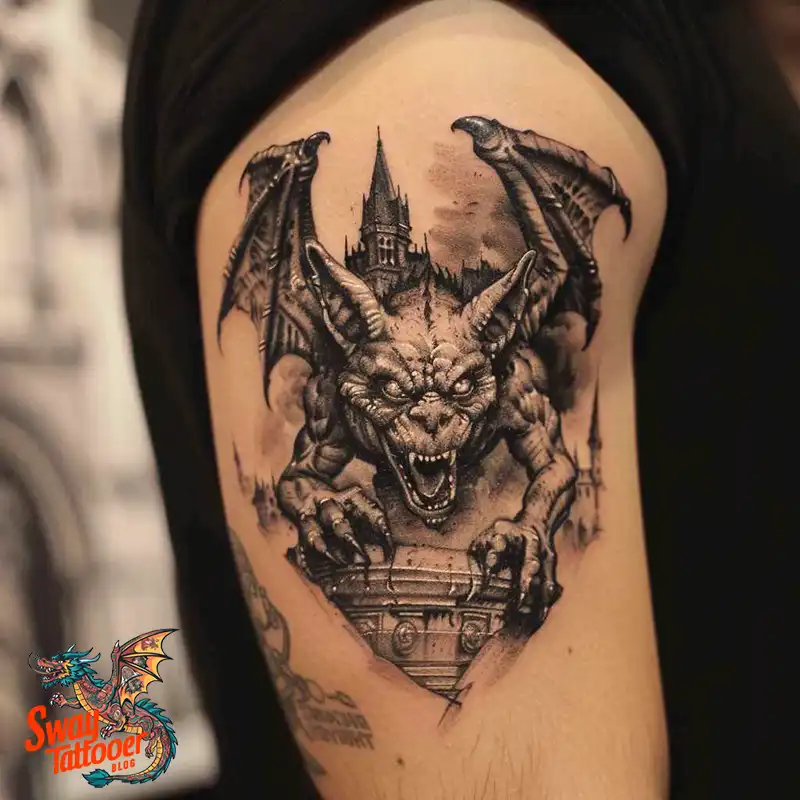 140 Gargoyle Tattoo Designs: Mythic Ink with Gothic Appeal 97 gargoyle tattoo