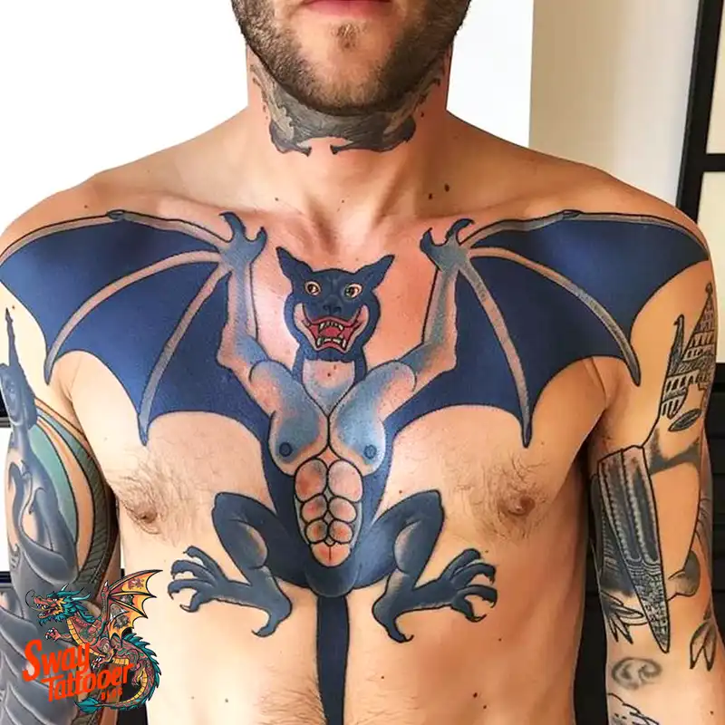 140 Gargoyle Tattoo Designs: Mythic Ink with Gothic Appeal 98 gargoyle tattoo