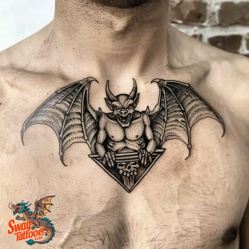 140 Gargoyle Tattoo Designs: Mythic Ink with Gothic Appeal 90 gargoyle tattoo