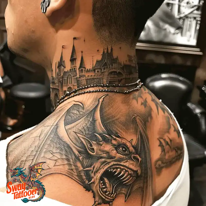 140 Gargoyle Tattoo Designs: Mythic Ink with Gothic Appeal 83 gargoyle tattoo