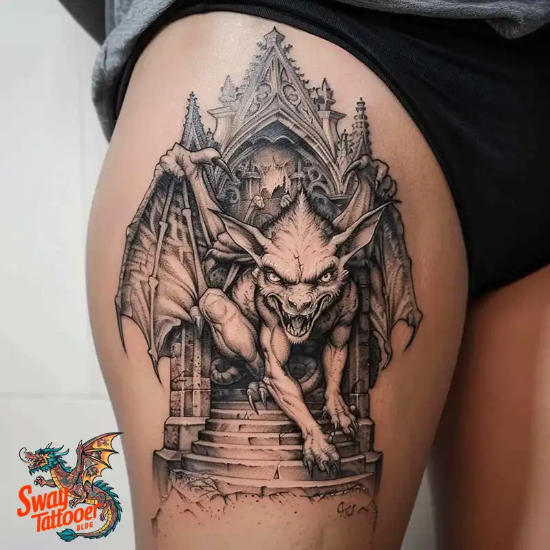 140 Gargoyle Tattoo Designs: Mythic Ink with Gothic Appeal 74 gargoyle tattoo