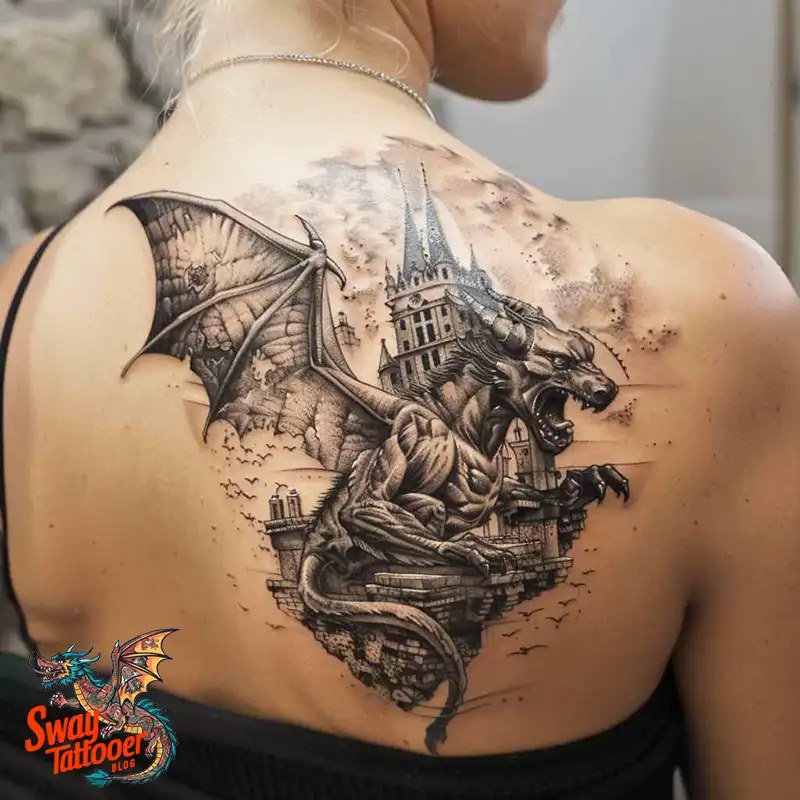 140 Gargoyle Tattoo Designs: Mythic Ink with Gothic Appeal 130 gargoyle tattoo