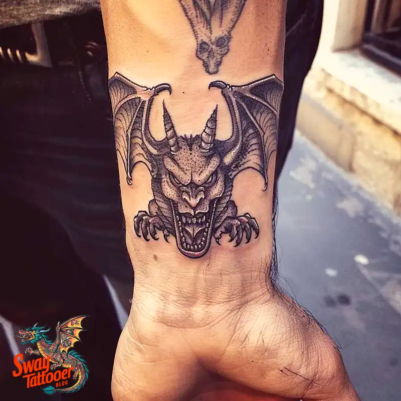 140 Gargoyle Tattoo Designs: Mythic Ink with Gothic Appeal 66 gargoyle tattoo
