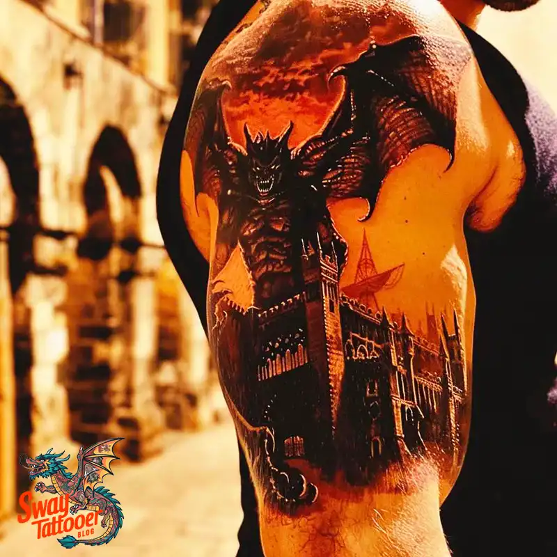 140 Gargoyle Tattoo Designs: Mythic Ink with Gothic Appeal 63 gargoyle tattoo