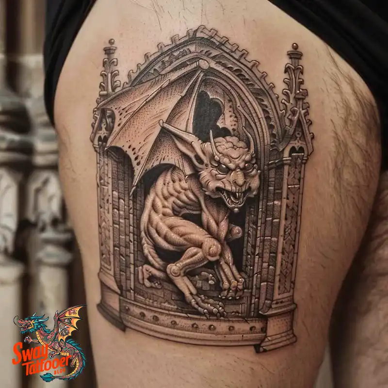 140 Gargoyle Tattoo Designs: Mythic Ink with Gothic Appeal 58 gargoyle tattoo