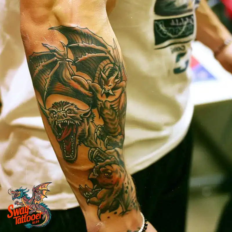 140 Gargoyle Tattoo Designs: Mythic Ink with Gothic Appeal 55 gargoyle tattoo