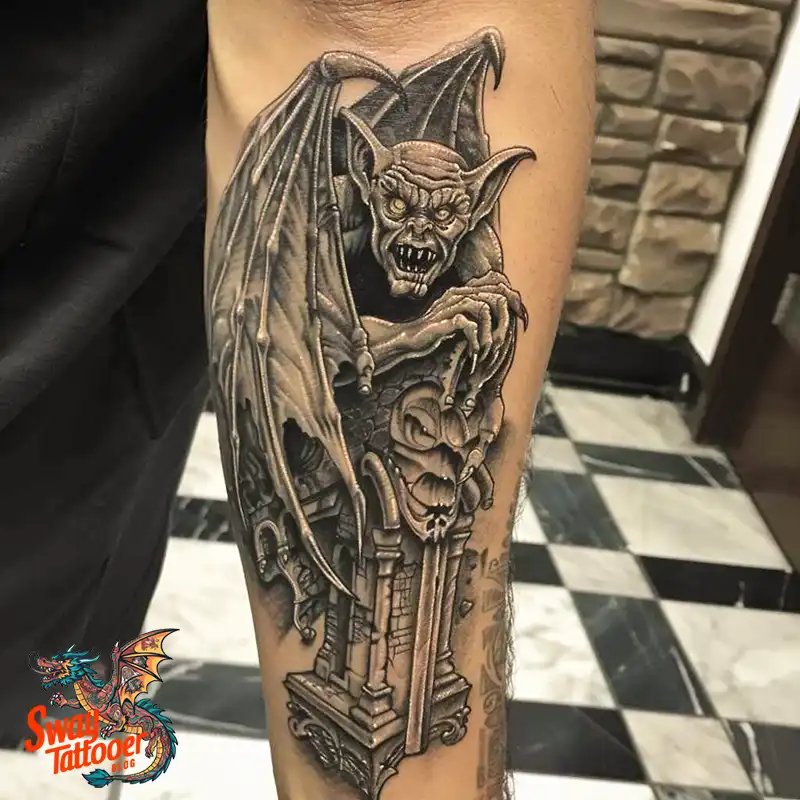 140 Gargoyle Tattoo Designs: Mythic Ink with Gothic Appeal 49 gargoyle tattoo
