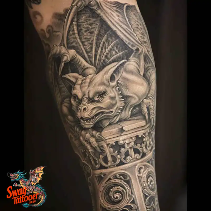 140 Gargoyle Tattoo Designs: Mythic Ink with Gothic Appeal 51 gargoyle tattoo