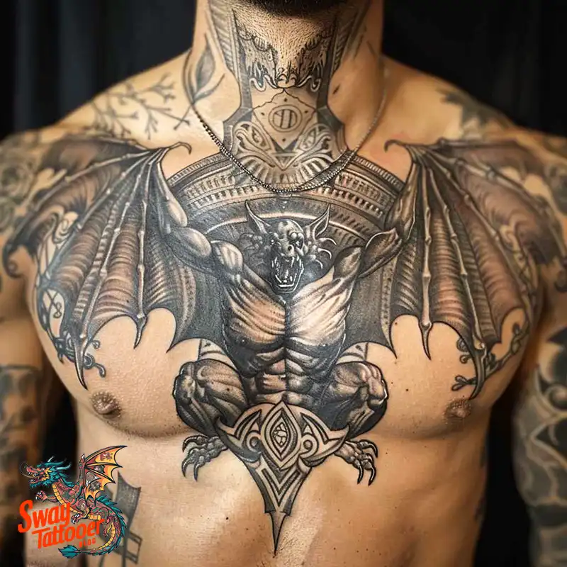 140 Gargoyle Tattoo Designs: Mythic Ink with Gothic Appeal 52 gargoyle tattoo