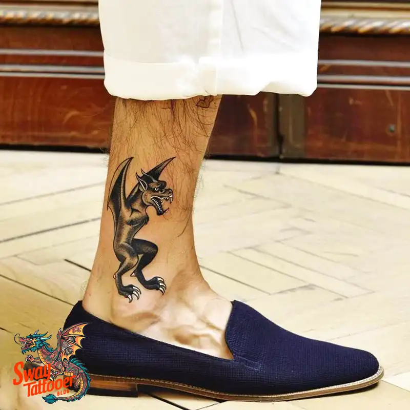 140 Gargoyle Tattoo Designs: Mythic Ink with Gothic Appeal 128 gargoyle tattoo