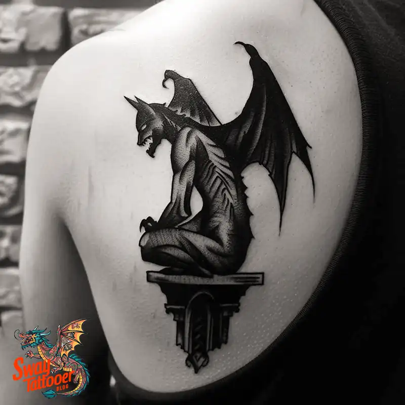 140 Gargoyle Tattoo Designs: Mythic Ink with Gothic Appeal 42 gargoyle tattoo