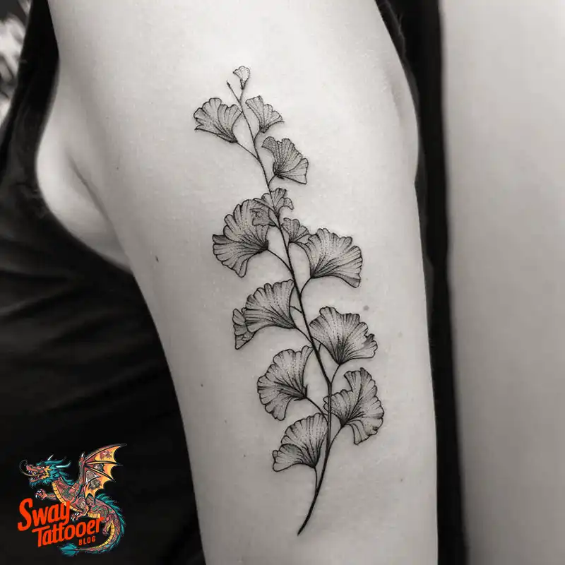 80 Ginkgo Tattoo Design Ideas, Symbolism and Styles 78 Ginkgo Tattoo