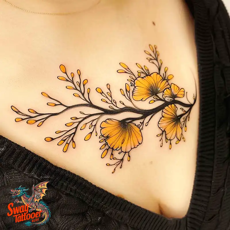 80 Ginkgo Tattoo Design Ideas, Symbolism and Styles 68 Ginkgo Tattoo