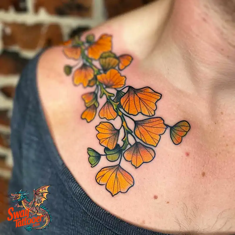 80 Ginkgo Tattoo Design Ideas, Symbolism and Styles 63 Ginkgo Tattoo