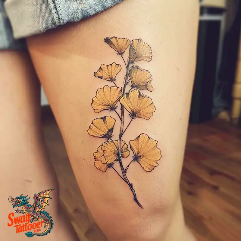 80 Ginkgo Tattoo Design Ideas, Symbolism and Styles 60 Ginkgo Tattoo