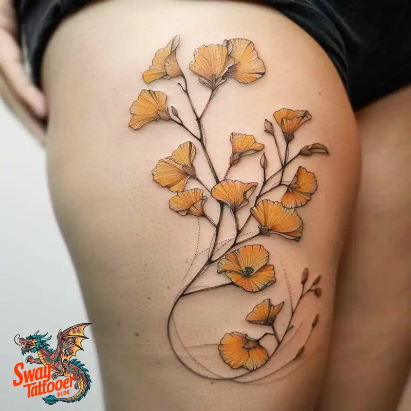 80 Ginkgo Tattoo Design Ideas, Symbolism and Styles 58 Ginkgo Tattoo