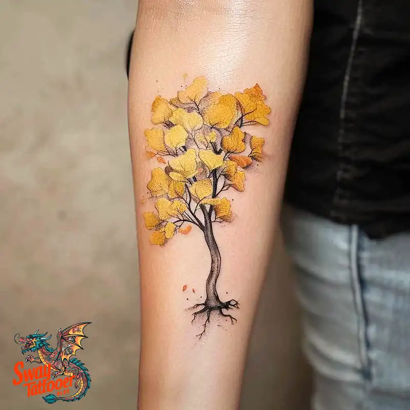 80 Ginkgo Tattoo Design Ideas, Symbolism and Styles 51 Ginkgo Tattoo