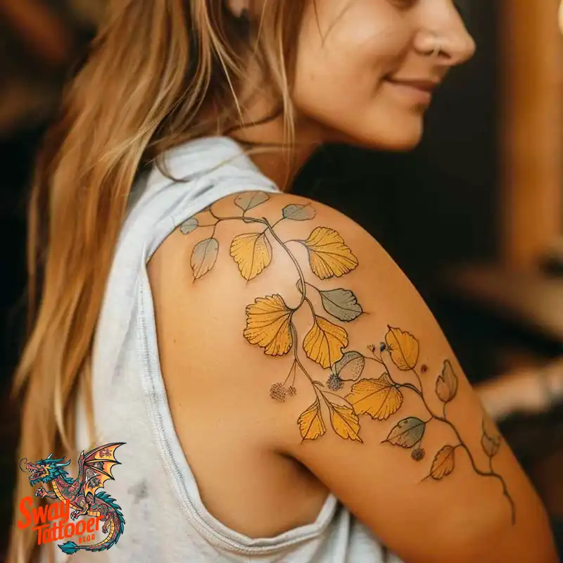 80 Ginkgo Tattoo Design Ideas, Symbolism and Styles 39 Ginkgo Tattoo