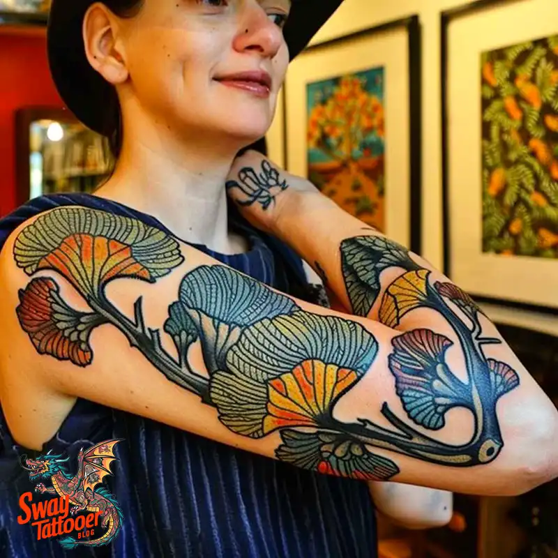 80 Ginkgo Tattoo Design Ideas, Symbolism and Styles 31 Ginkgo Tattoo