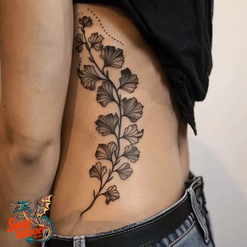 80 Ginkgo Tattoo Design Ideas, Symbolism and Styles 18 Ginkgo Tattoo